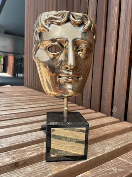 The BAFTA trophy won by Adele Fletcher