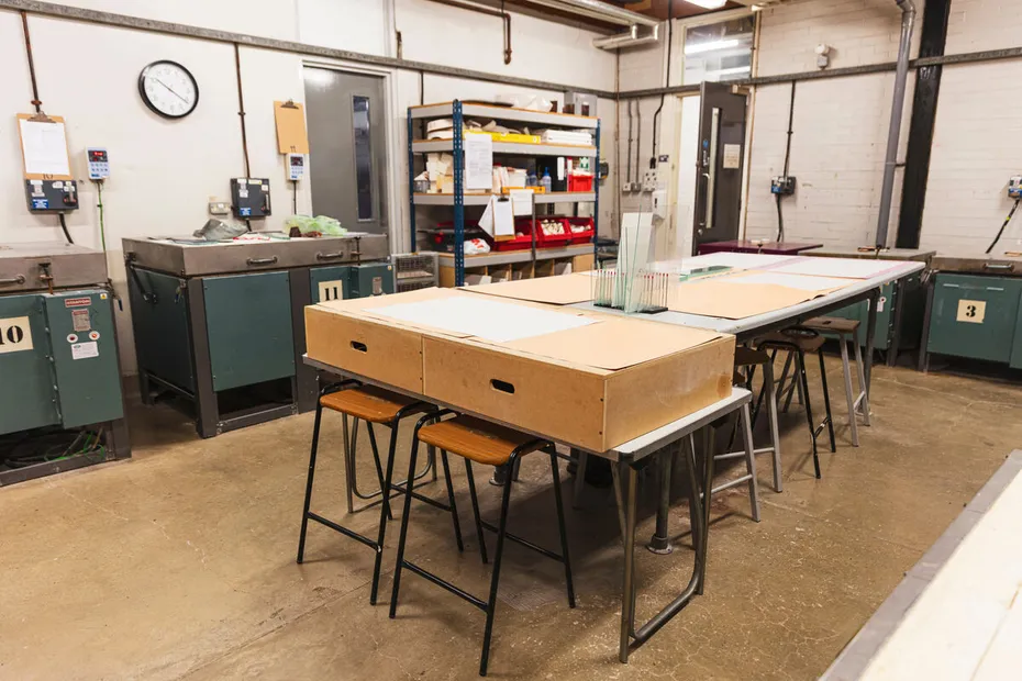 Interior of the Glass Kiln Room