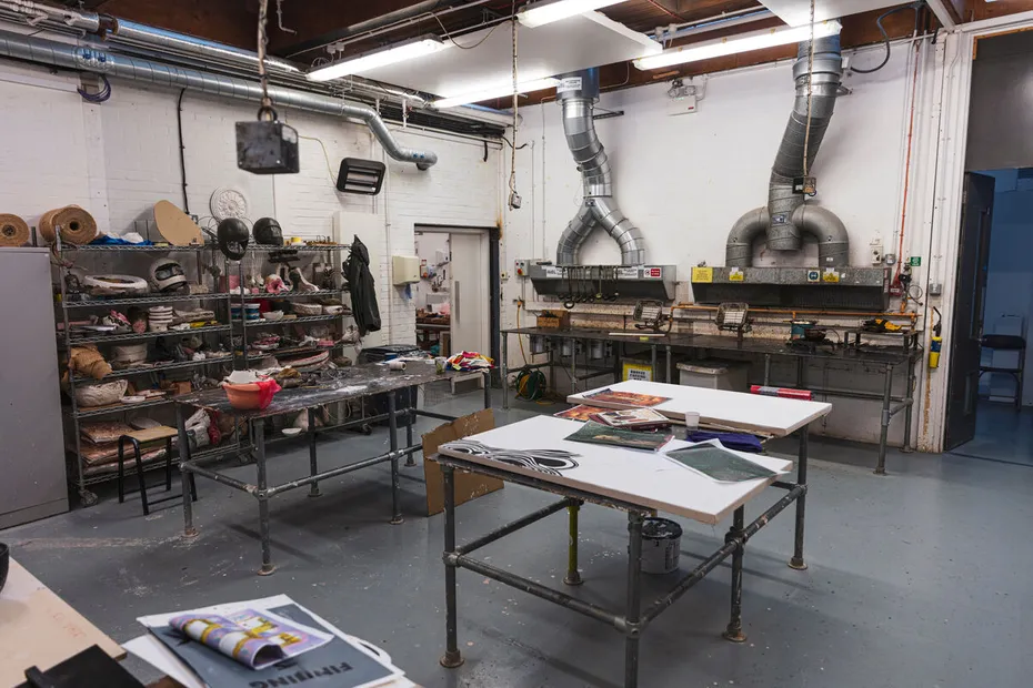 Interior of the Wax / Plaster Workshop