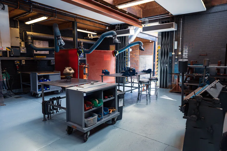 Interior of Metals workshop