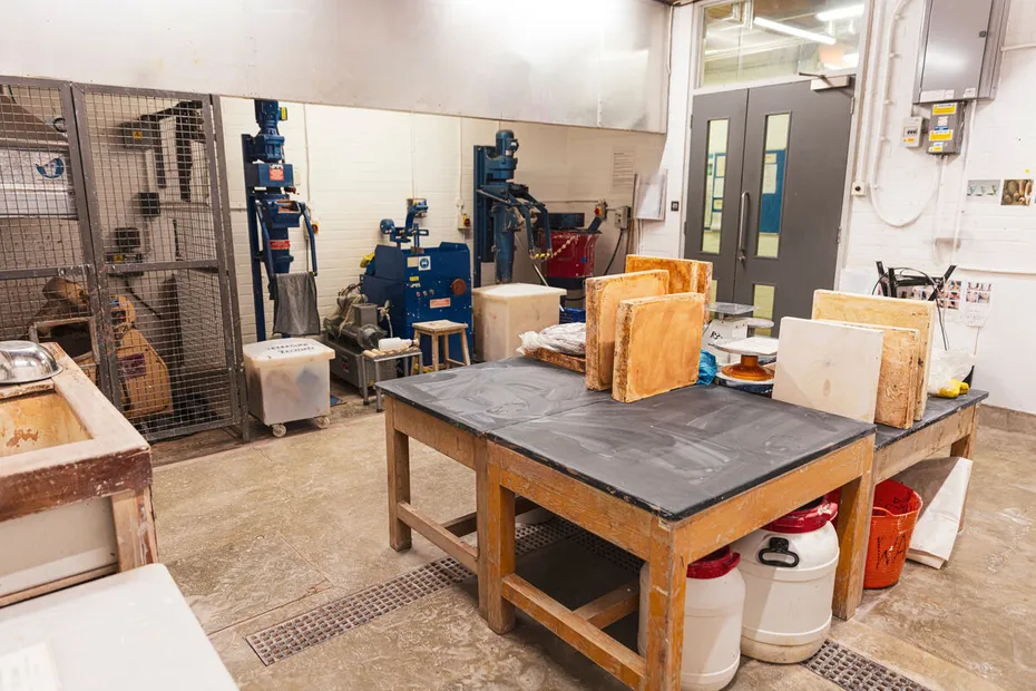 Interior of the Ceramics Throwing Room