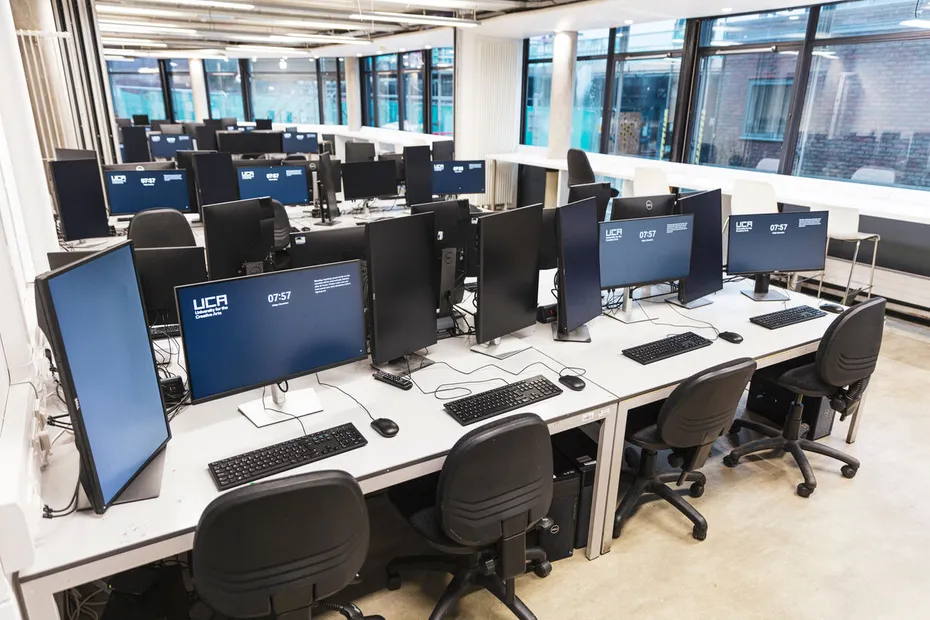 Interior of a Computer Science IT Studio
