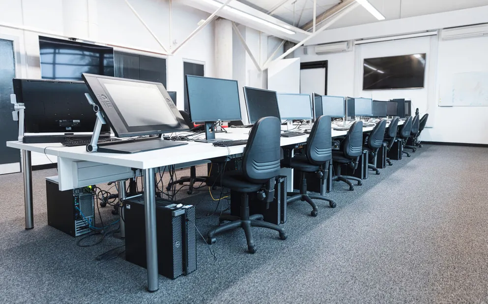 Interior of a PC Studio