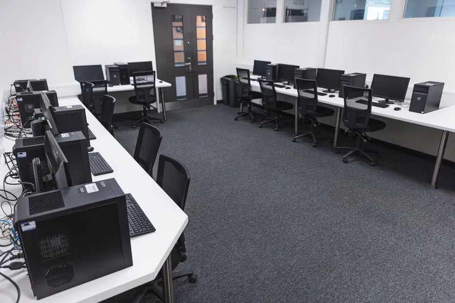 Interior of the TV & Radio Control Room