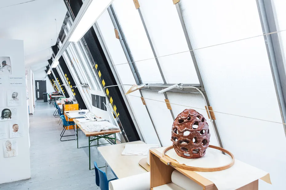 Interior of the Fine Art studios