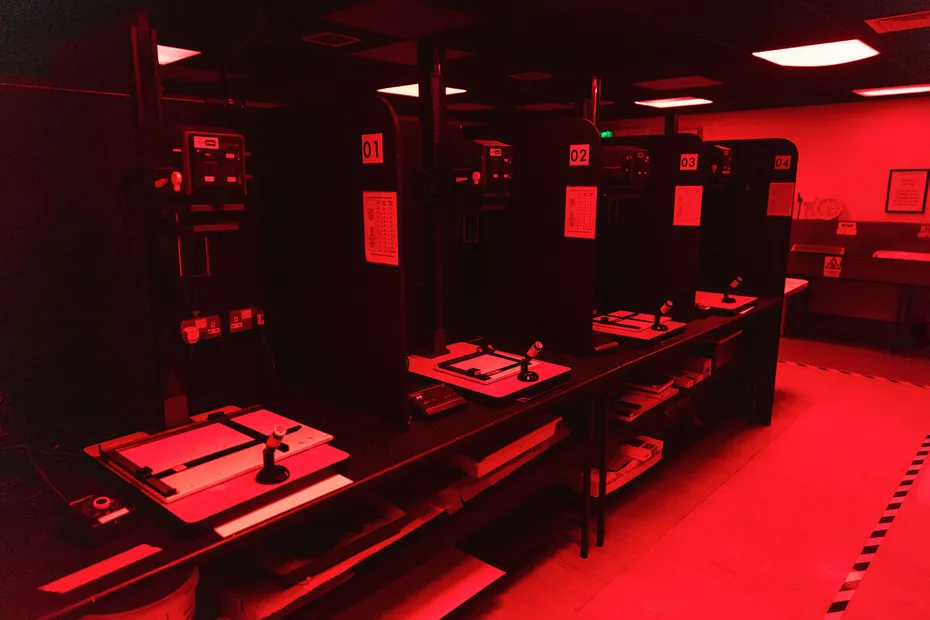 Interior of the Black & White Darkroom