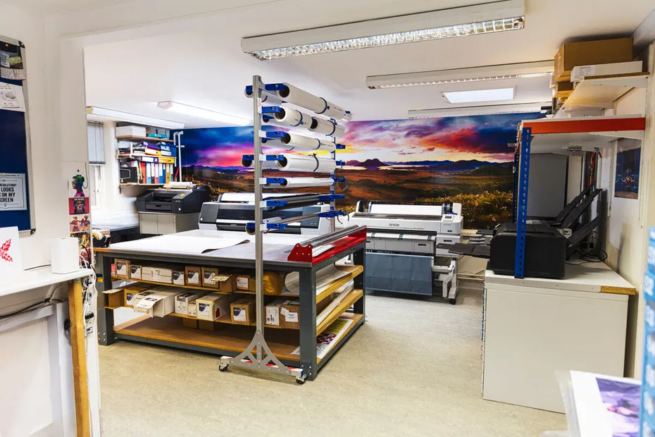 Interior of the Digital Print Studio