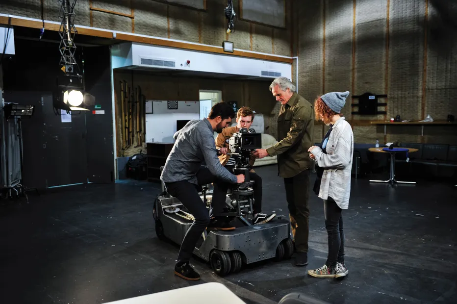 students using camera