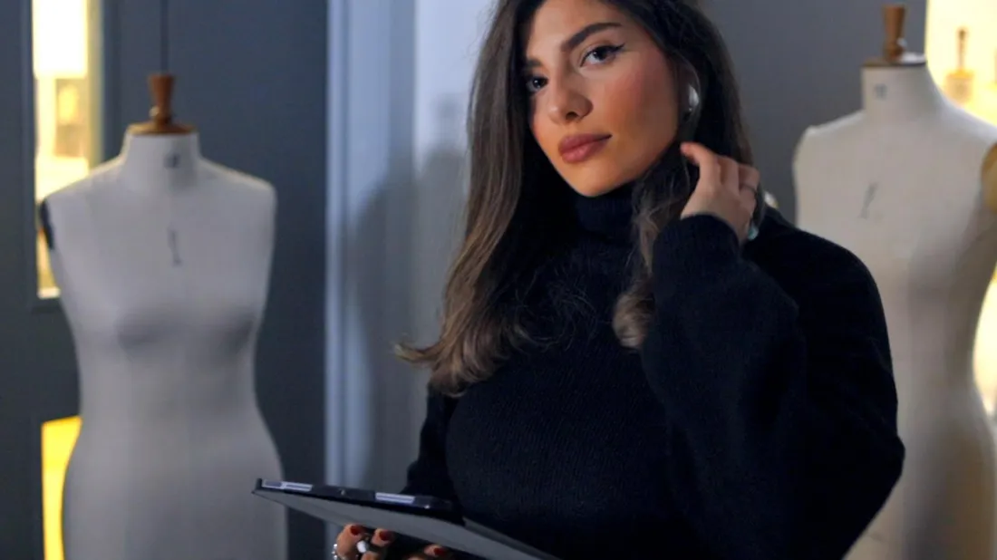 A student working on an iPad