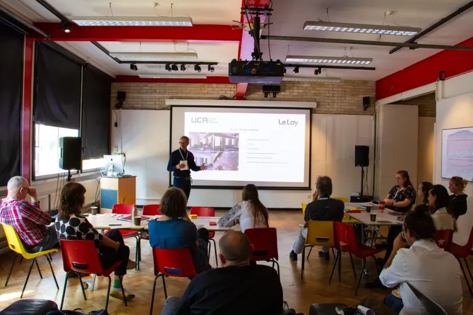 Discussion at the Heritage Homes event