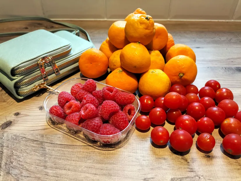 Oranges, Raspberries and Tomatoes