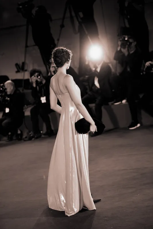 Grace Palma on the red carpet of the Venice Film Festival