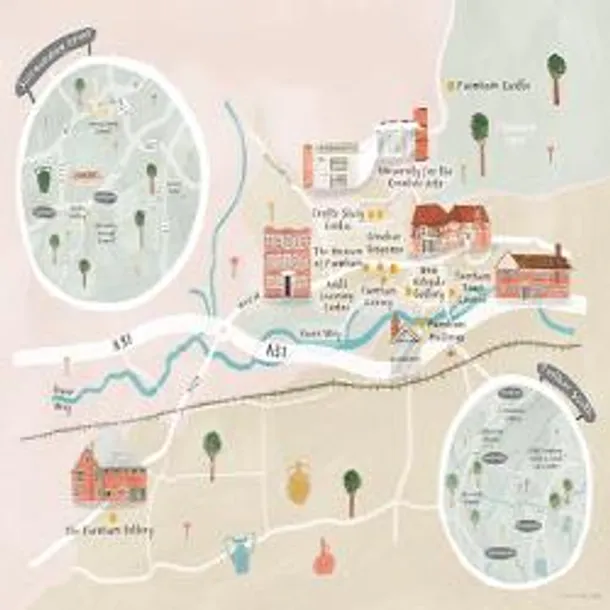 Farnham Craft Town Map