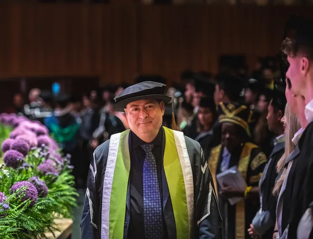 Professor Makhoul at UCA Graduation Ceremony 2023