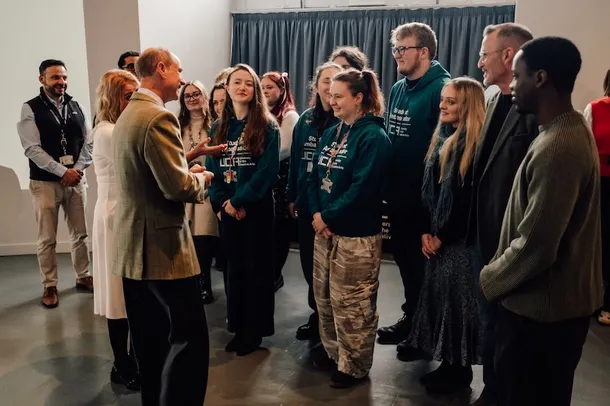 The Duke of Edinburgh meets students and alumni at his visit to University for the Creative Arts (UCA) to celebrate 170 years and meet its next generation of creatives
