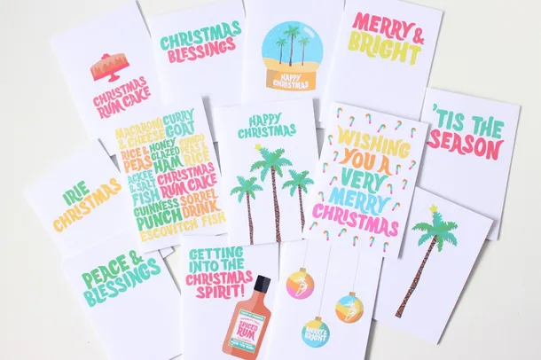Christmas with a Caribbean twist — festive cards by Tihara Smith
