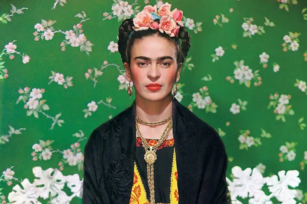 Frida Kahlo, pictured here on the cover of Vogue magazine, learned her incredible talent while housebound