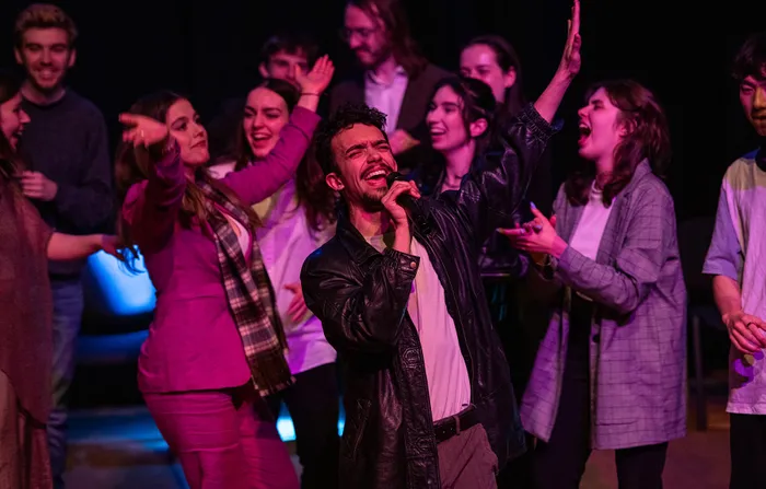 Performing Arts (Production Photograph from Trust by Falk Richter)