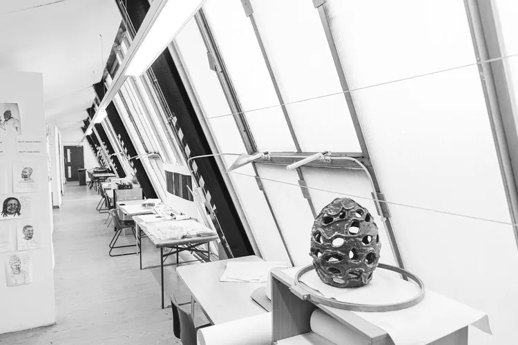 Interior of the Fine Art studios