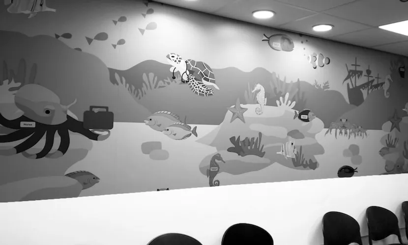 Final student mural installed at Frimley Park Hospital
