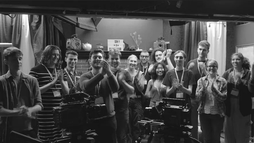 UCA students shooting at the Sony Digital Media Production Centre at Pinewood