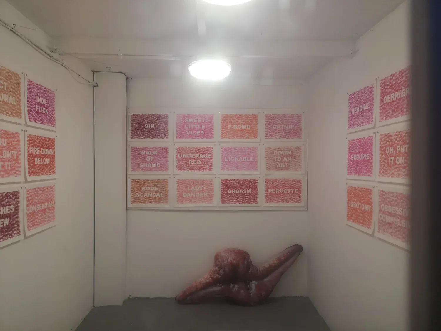 A still from the exhibition Underage Red by Rosie Gibbens