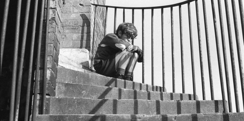 A still from Bill Douglas' film My Childhood