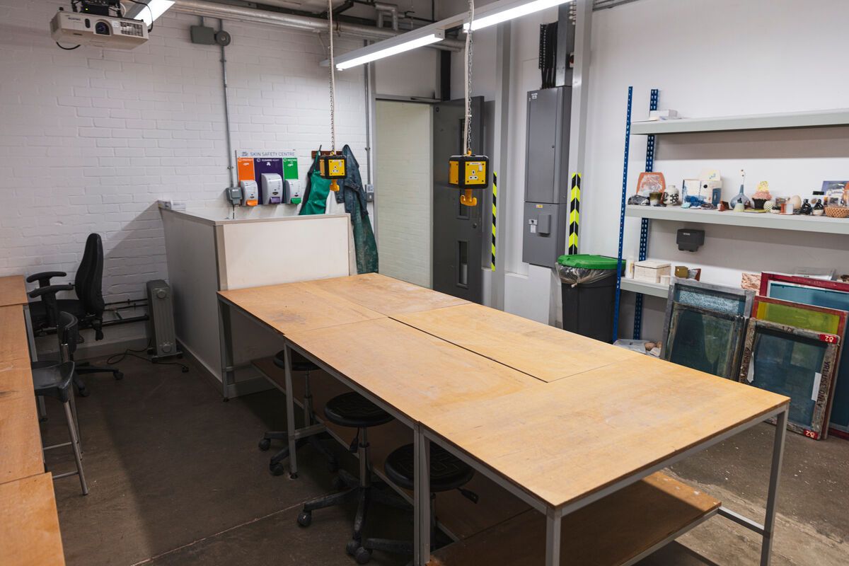 Interior of the Ceramics studio