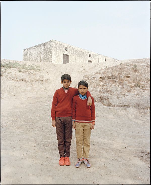 'Friends in Red Sweaters', taken from the 'The Education I Never Had' series by Vikram Kushwah