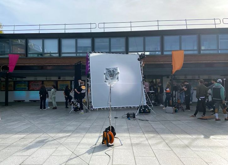 Behind the scenes filming. Heartstopper Season 2