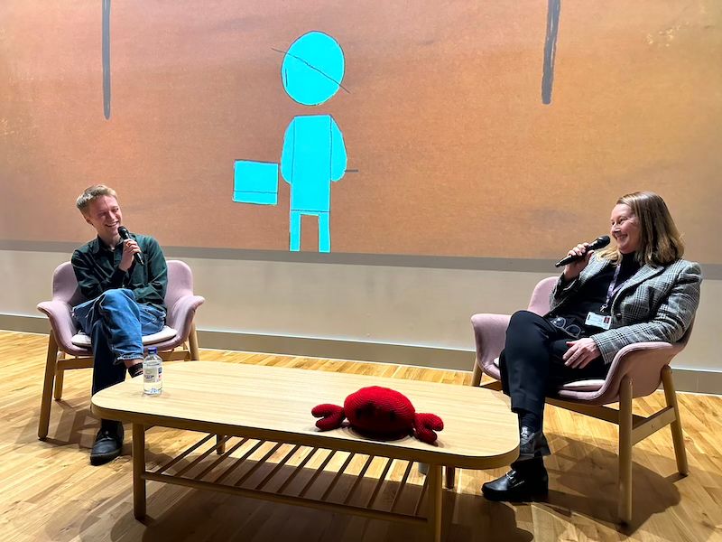 Ross Stringer screening Crab Day at UCA