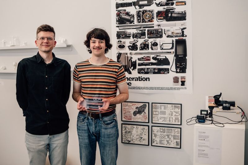 Marc Ellerby with winner Luca le Jeune