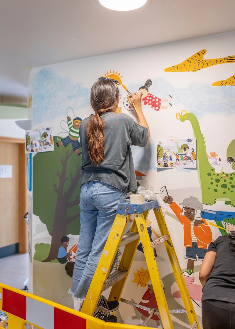 Mural by On Ruengworadakul and Reshma Vattackal Suresh