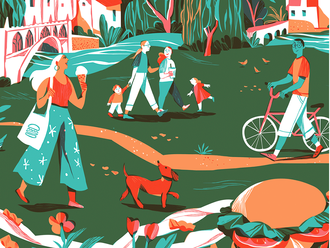 Shake Shack mural by Beatriz Lostalé