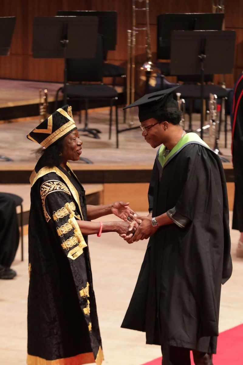 Ninu Sonuga graduating, 2025.