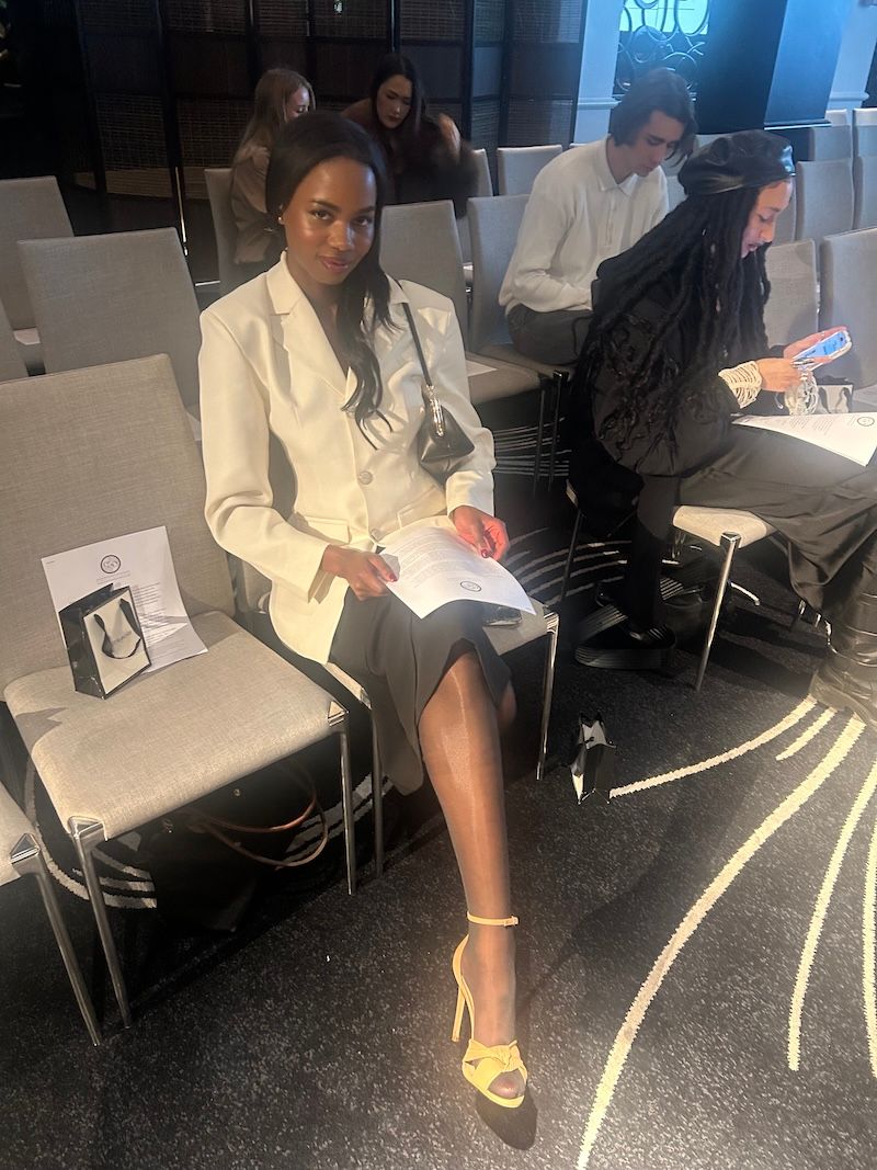 As a journalist at London Fashion Week