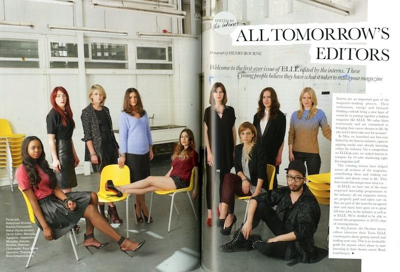Sakaynah featured in ELLE magazine's 'Tomorrow's Editors'