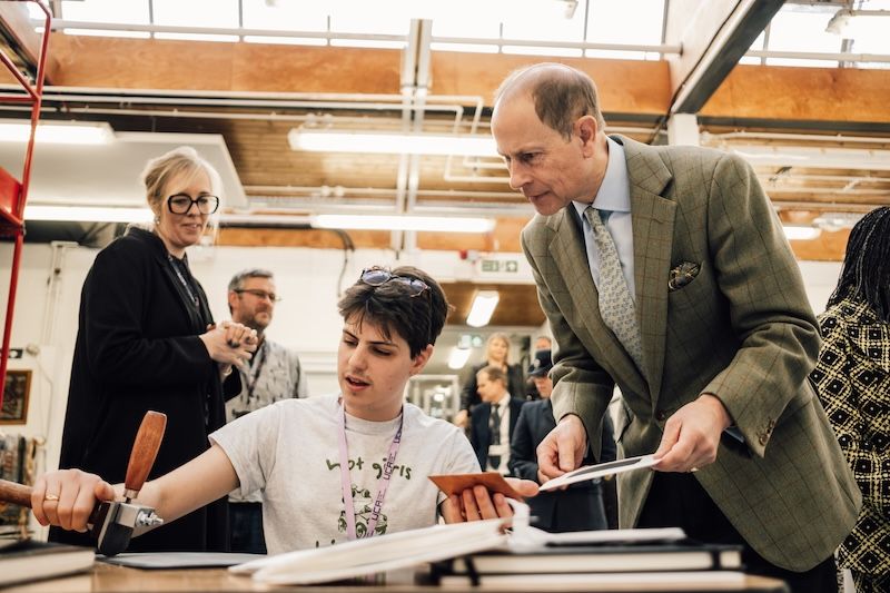 The Duke of Edinburgh visits University for the Creative Arts (UCA) to celebrate 170 years and meet its next generation of creatives